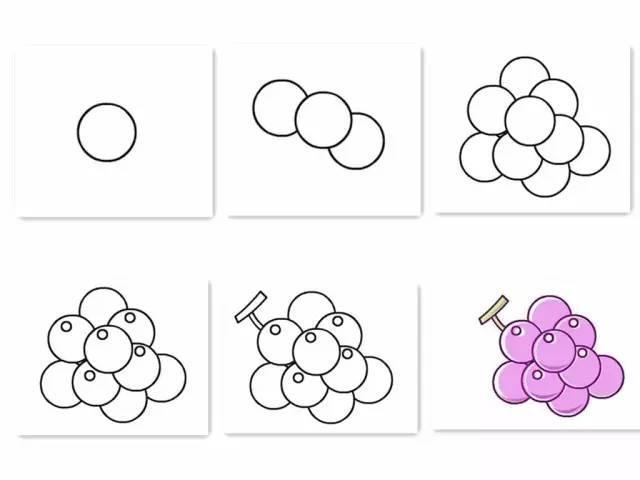 适合幼儿园儿童画的水果简笔画，简单实用，第三篇
