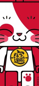 ​手机壁纸郡第4期：超可爱的招财猫手机壁纸，给你带来无限财运