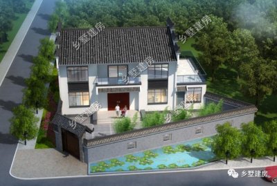 ​带小院的二层农村自建房，中式合院接地气，25万搞定