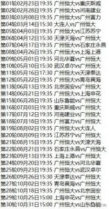 ​恒大最新赛程公布：开局三连主，最后一轮主场战强敌