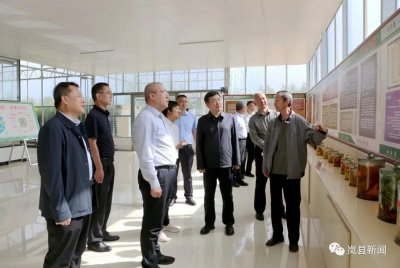 ​李晓军一行在岚县康农薯业一期、二期调研