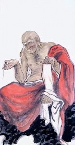 ​翡翠雕刻题材很多，今天介绍的是，阿氏多尊者——长眉罗汉