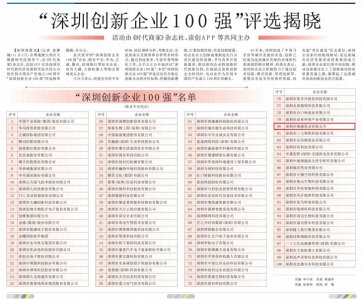 ​首创羊奶发酵乳 | 瑞康乳业荣登“深圳创新企业100强”