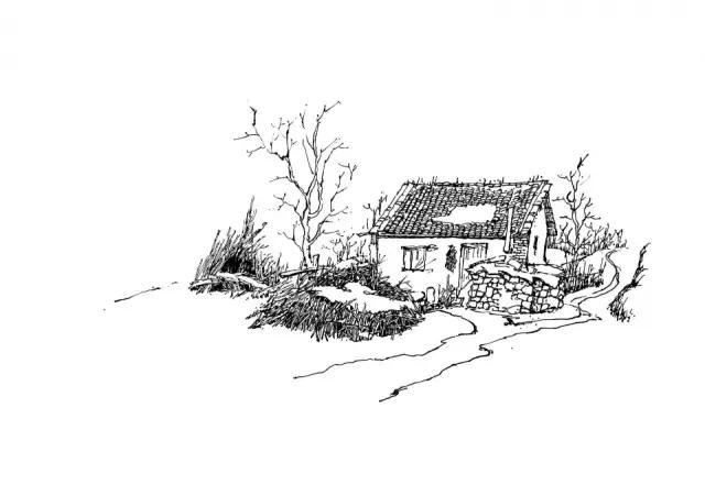 简单好画的风景速写 初学者(风景速写不会画)(14)