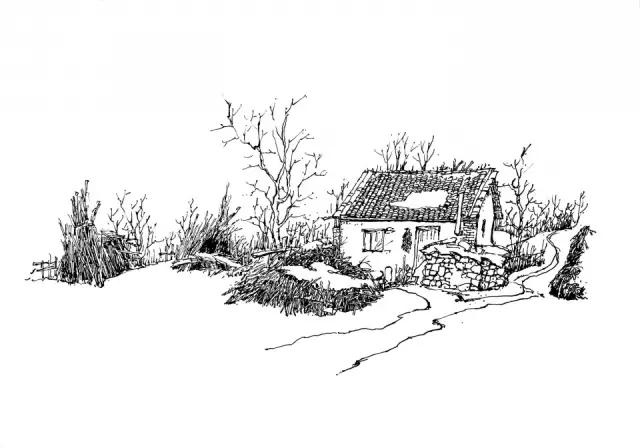 简单好画的风景速写 初学者(风景速写不会画)(15)