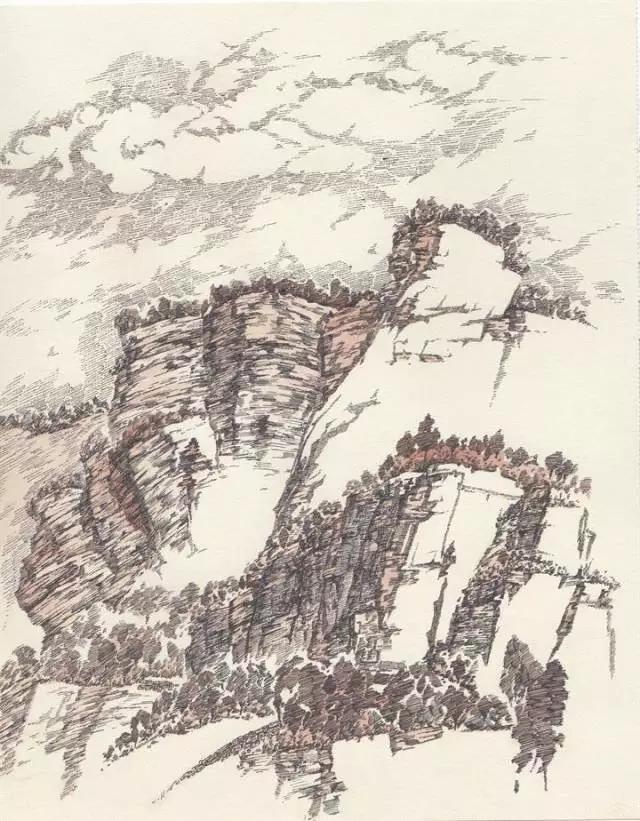 简单好画的风景速写 初学者(风景速写不会画)(23)