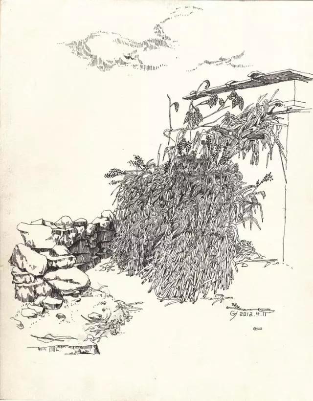 简单好画的风景速写 初学者(风景速写不会画)(18)