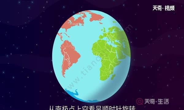 地球自转方向为什么是逆时针,北半球地球自转方向是顺时针还是逆时针图1