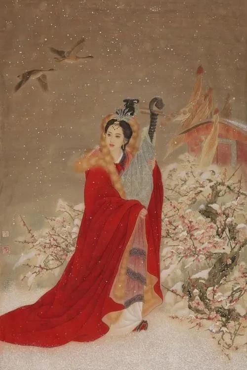 羞花是谁，古代四大美女闭月、羞花、沉鱼、落雁对应的都是谁，怎么方便记忆？图4