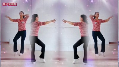 ​林子爱跳舞原创广场舞《一去不回》新歌热舞时尚64步